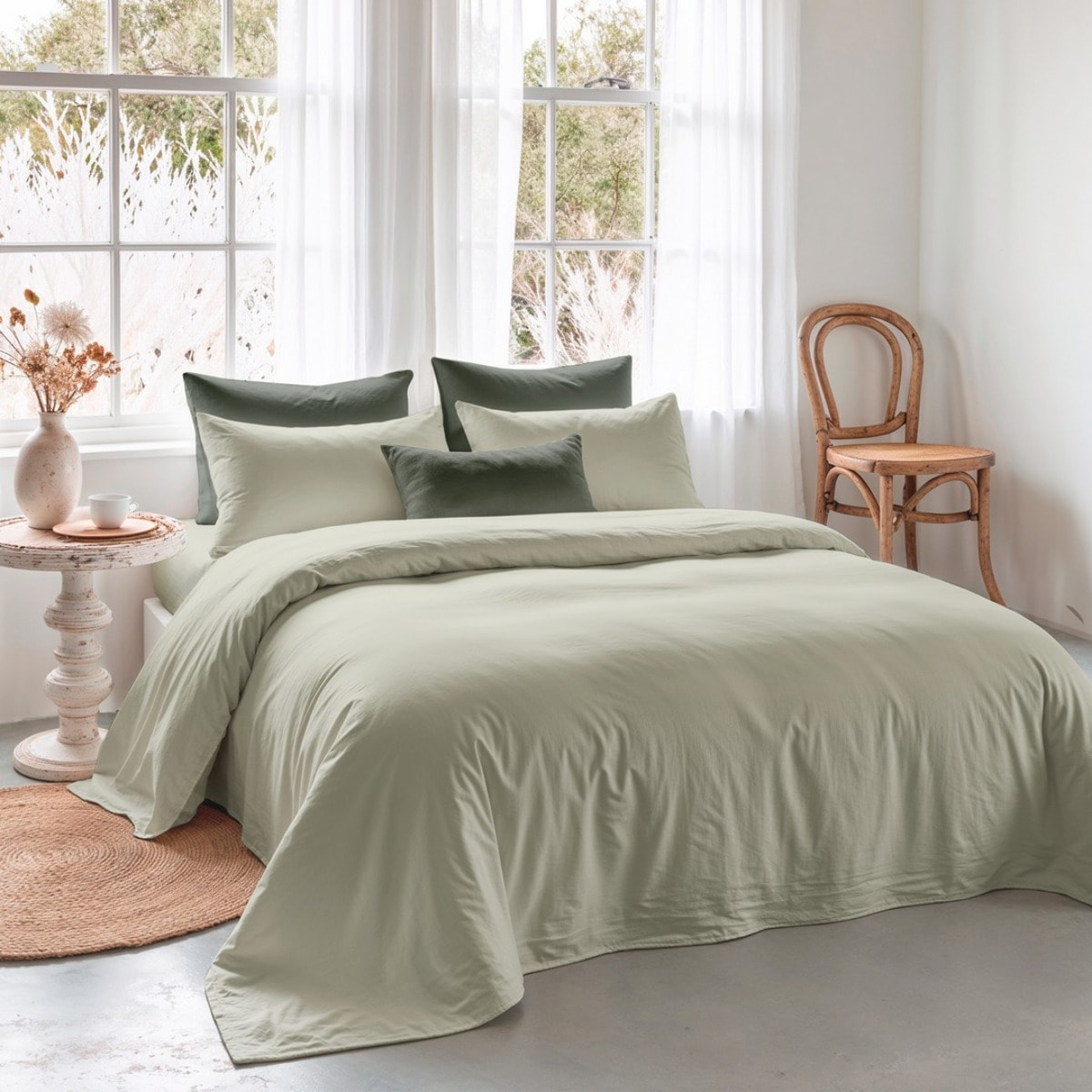Housse de couette nordique Olive