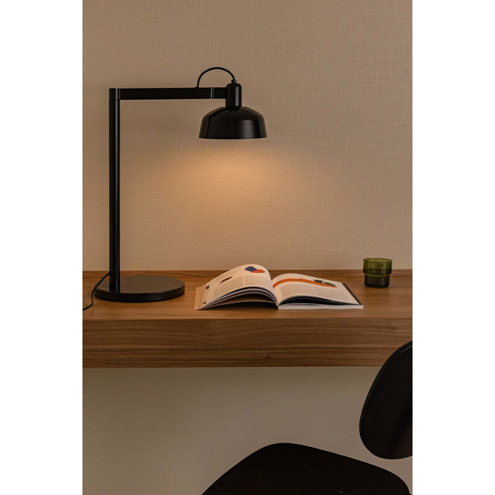 TATAWIN Lampe métal de table noir