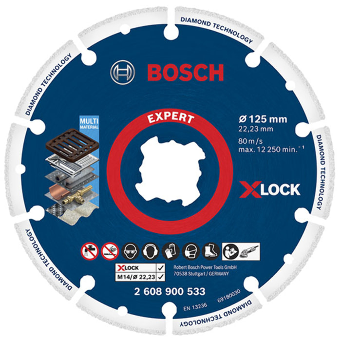 Disque diamant Métal Expert BOSCH Ø125 mm - 2608900533