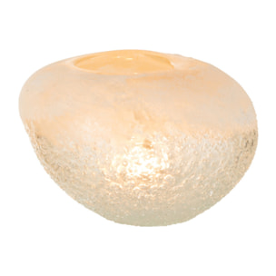 J-Line Vase Boule Verre Beige