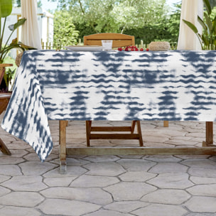 Mantel de Tela Estampado Antimanchas – Waves Blue