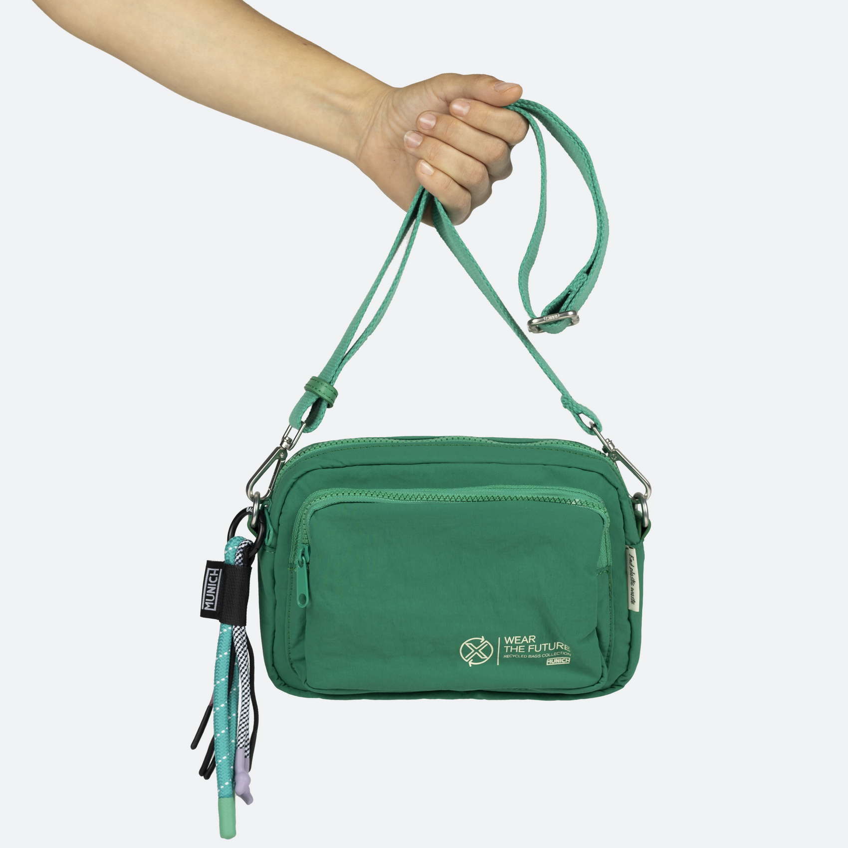 BOLSO DEEP RECYCLED CROSSBODY CAMERA C/GREEN