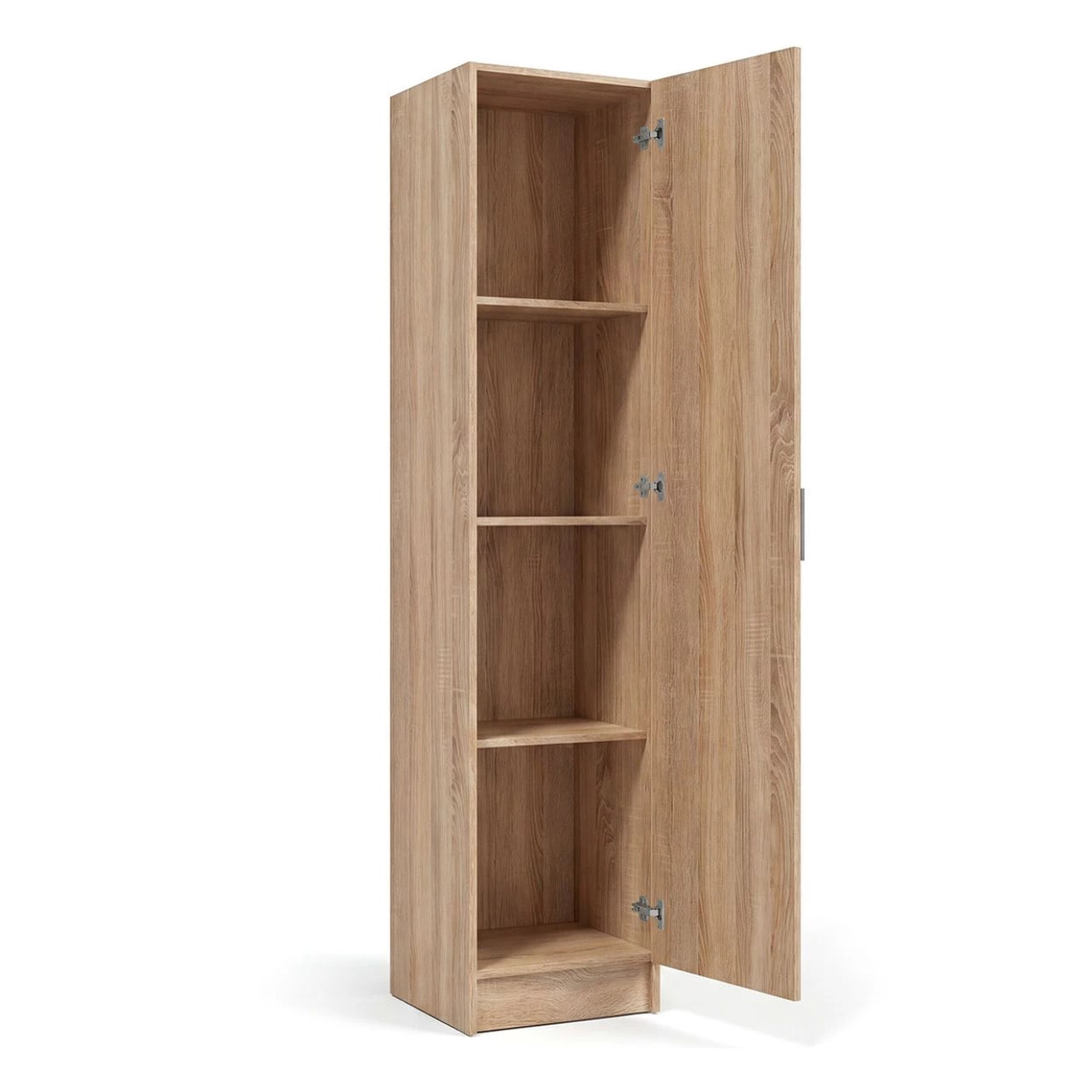 Armario de 1 puerta en roble canadian 37x180 cm Multi Useful 37 Roble