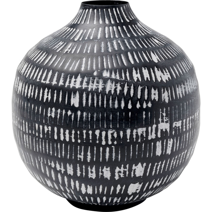 Vase Madalin noir et blanc 24cm Kare Design