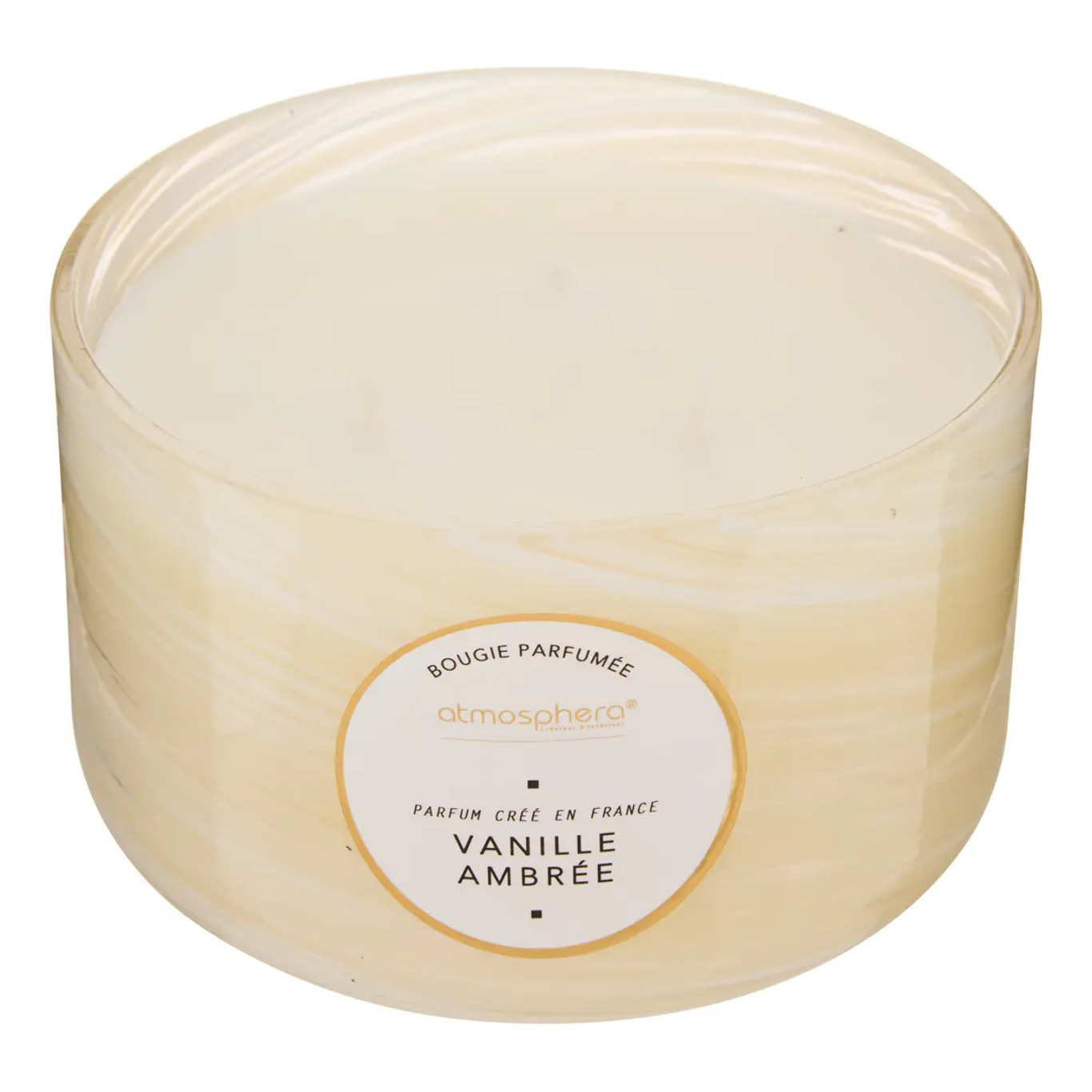 Bougie parfumée 540g Wavy Vanille ambrée