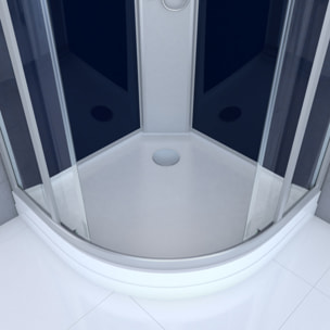 Cabine de douche 1/4 de cercle - 85x85x225cm - NIGHTY