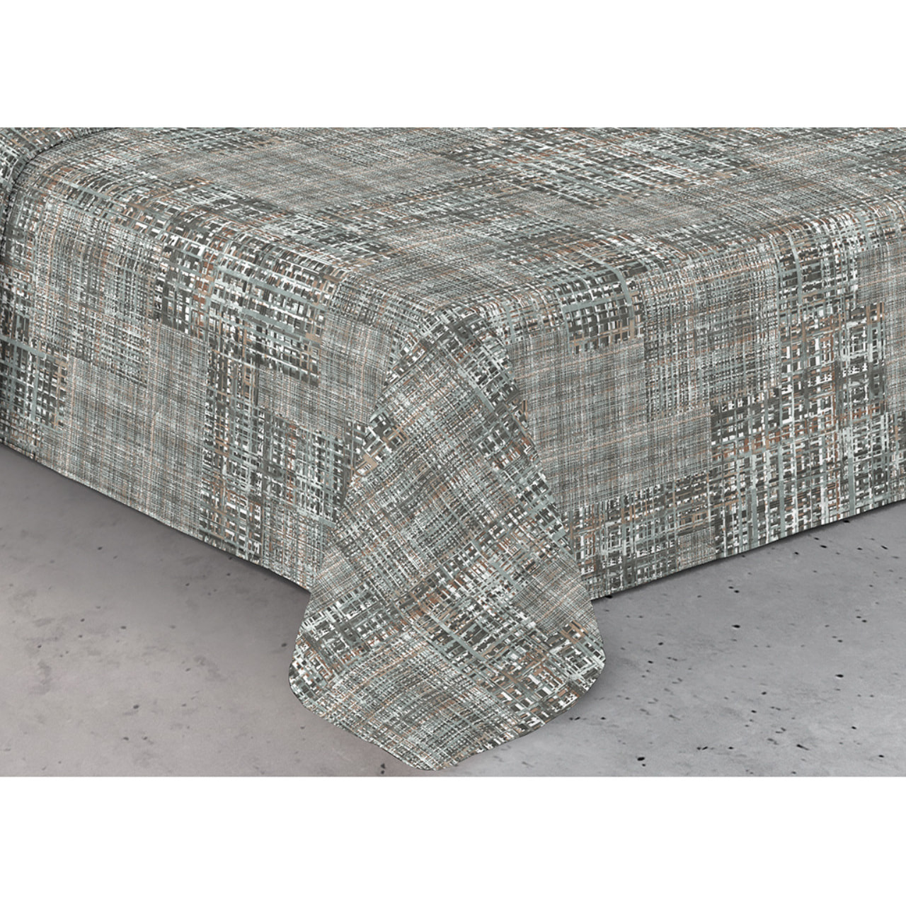 Trapunta Invernale 300gr Made in Italy Piumone Clado Linea Scaldanotti Disegno Lisbona Grigio