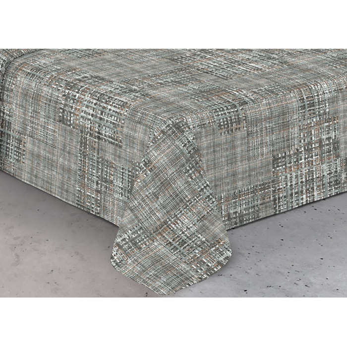 Trapunta Invernale 300gr Made in Italy Piumone Clado Linea Scaldanotti Disegno Lisbona Grigio