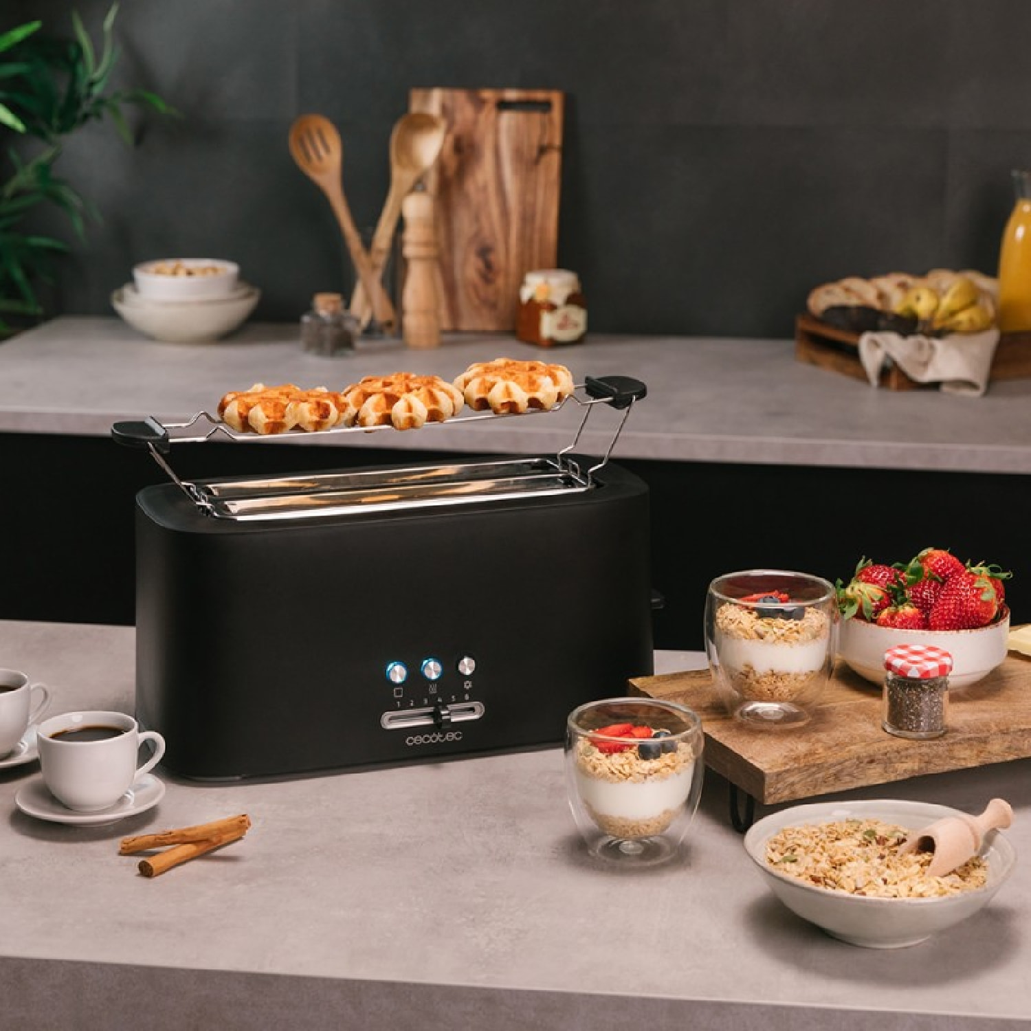 Cecotec Grille-pain vertical Toast&Taste 16000 Extra Double