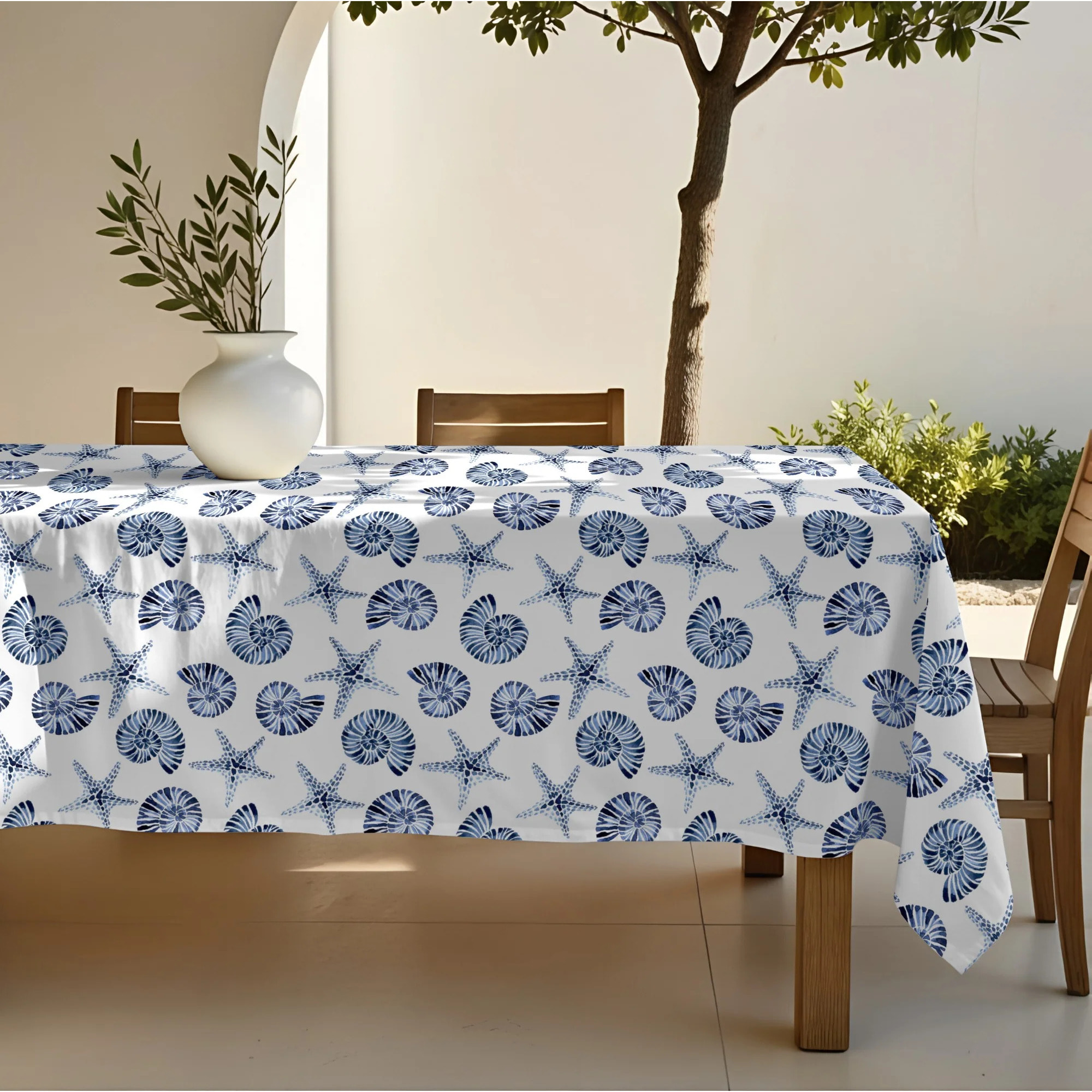Nappe en tissu 100% coton Concha