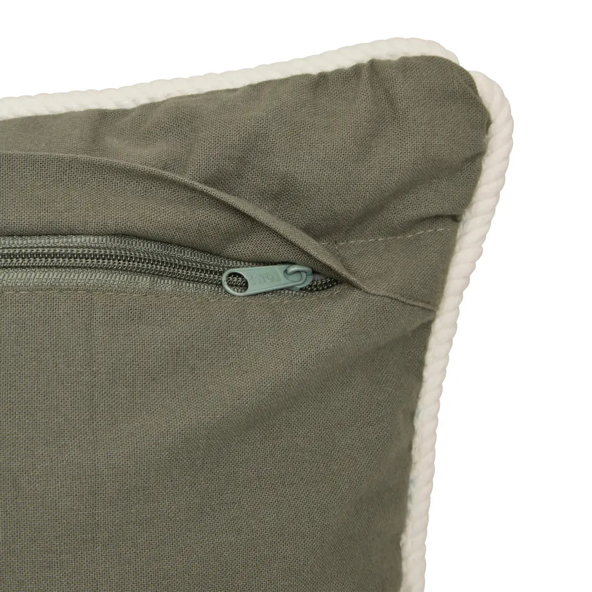 Coussin Cherry vert Kaki 58x10cm