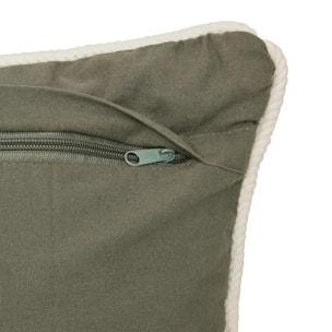 Coussin Cherry vert Kaki 58x10cm