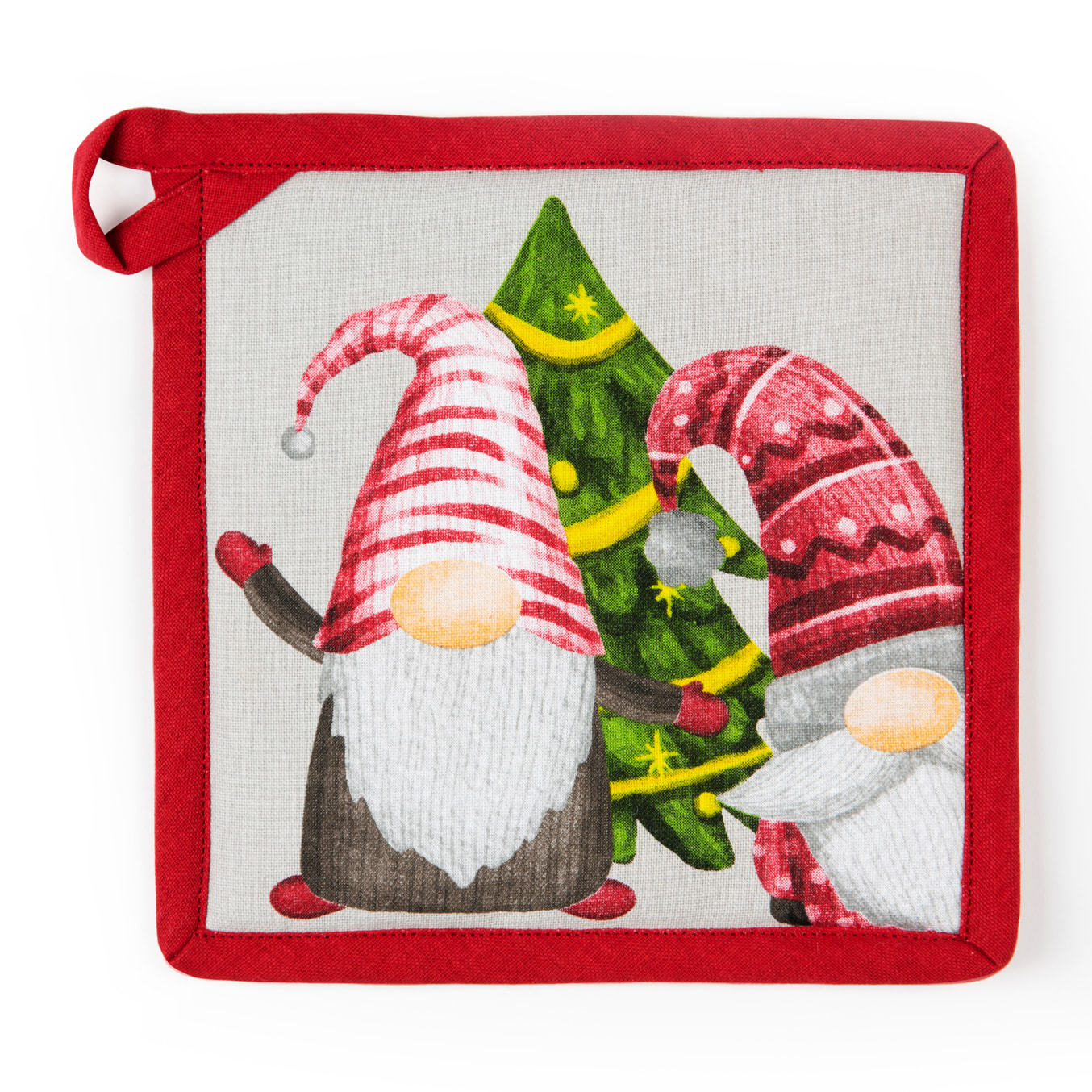 Set canovaccio con presina e guanto da cucina Excelsa – Gnomo Friends, Cotone Multicolore