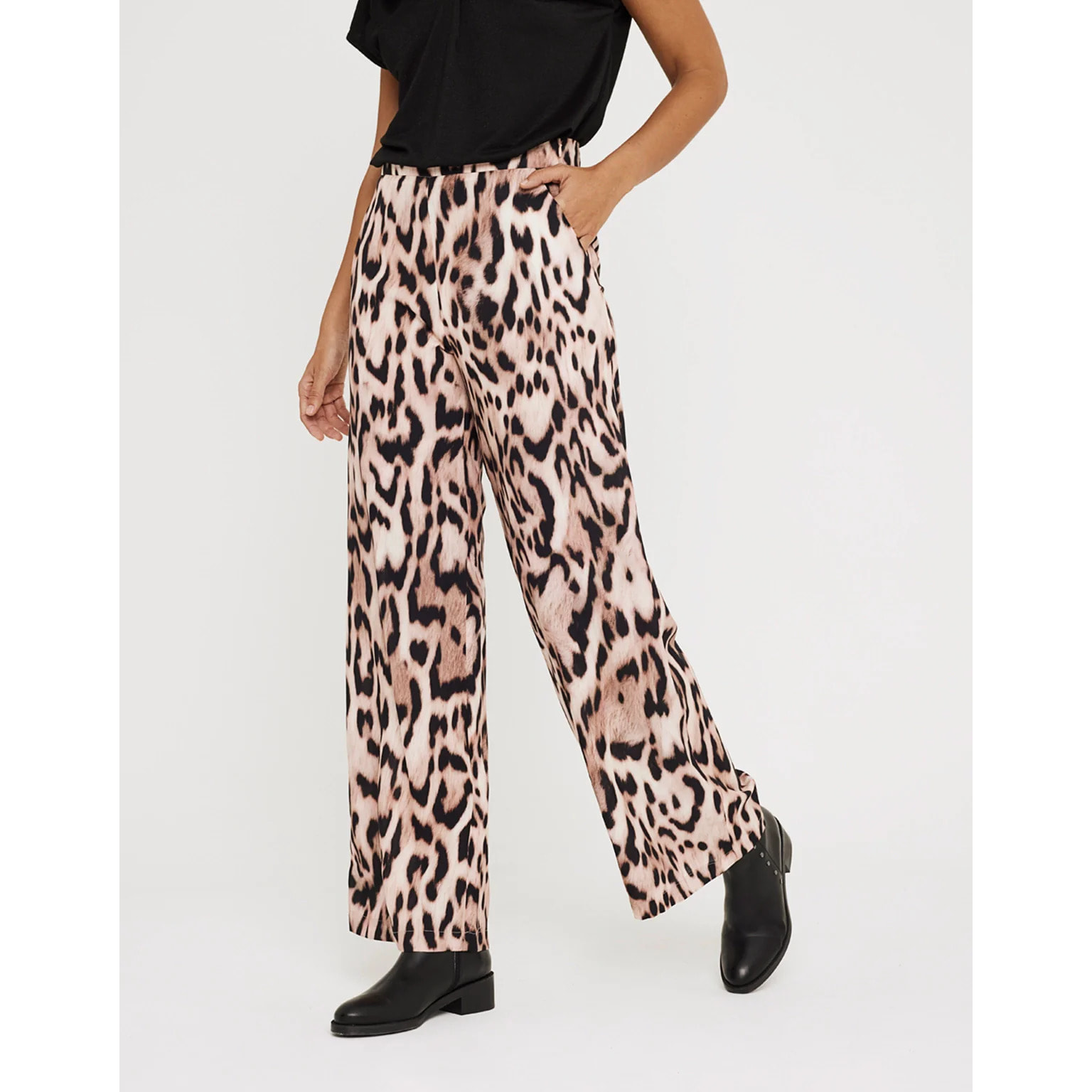 Pantalón Largo Estampado Animal Print - Lorsinala