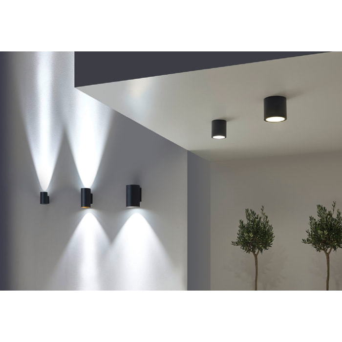 LEDS C4 Aplique ip55 cosmos ø85mm single emission led 11w blanco cálido - 3000k on-off
