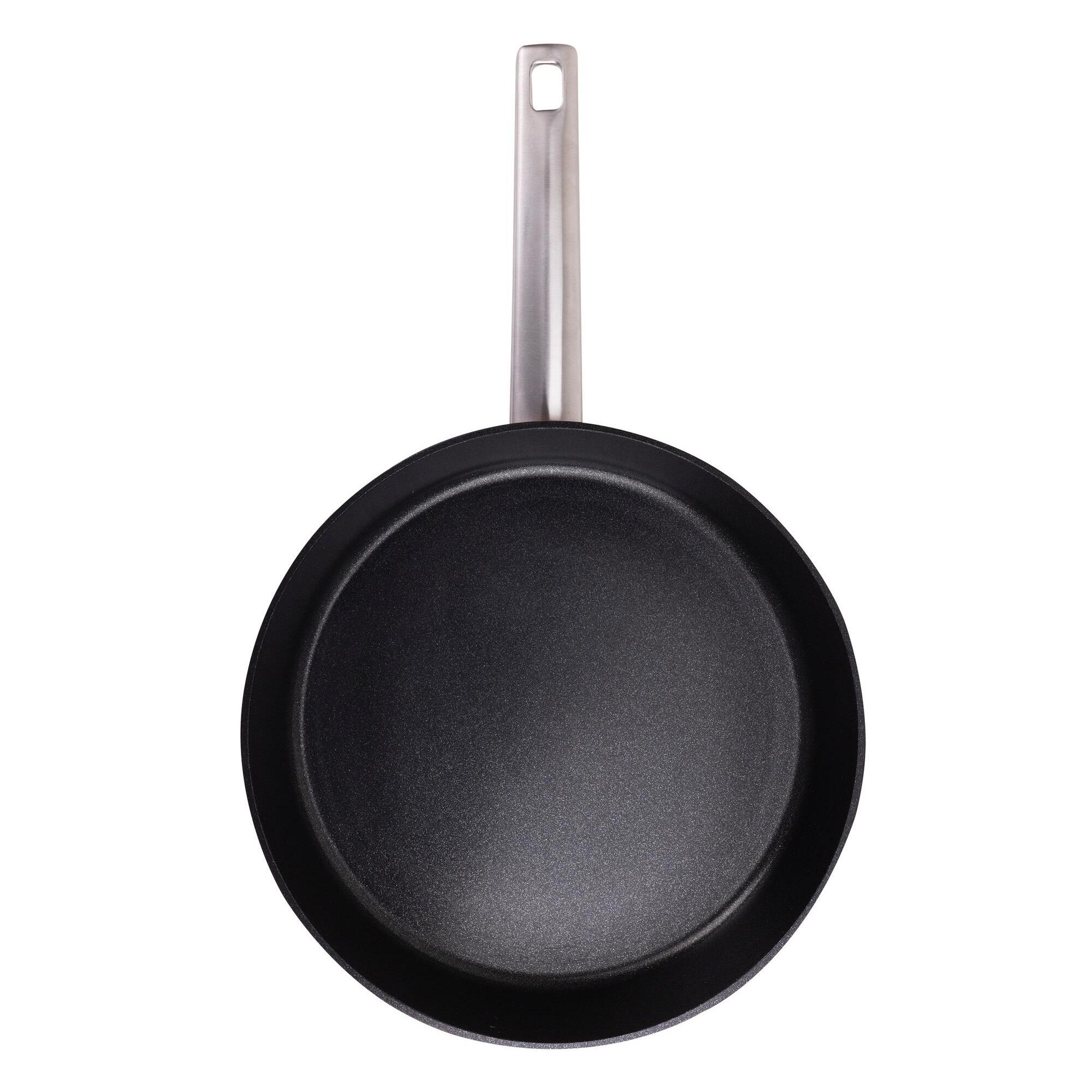 Juego de 3 Sartenes Ø24Ø28Ø30cm + Sartén Grill 24x24cm en Aluminio forjado AGROS San Ignacio