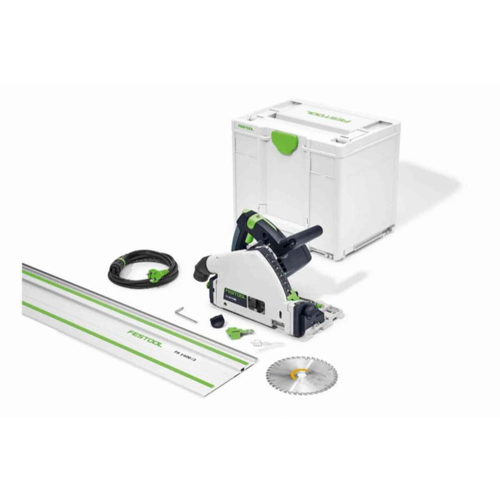 Scie plongeante TS 55 FEBQ-Plus-FS - FESTOOL - Avec lame Ø160 mm Wood + Rail FS1400/2 + Systainer - 577010