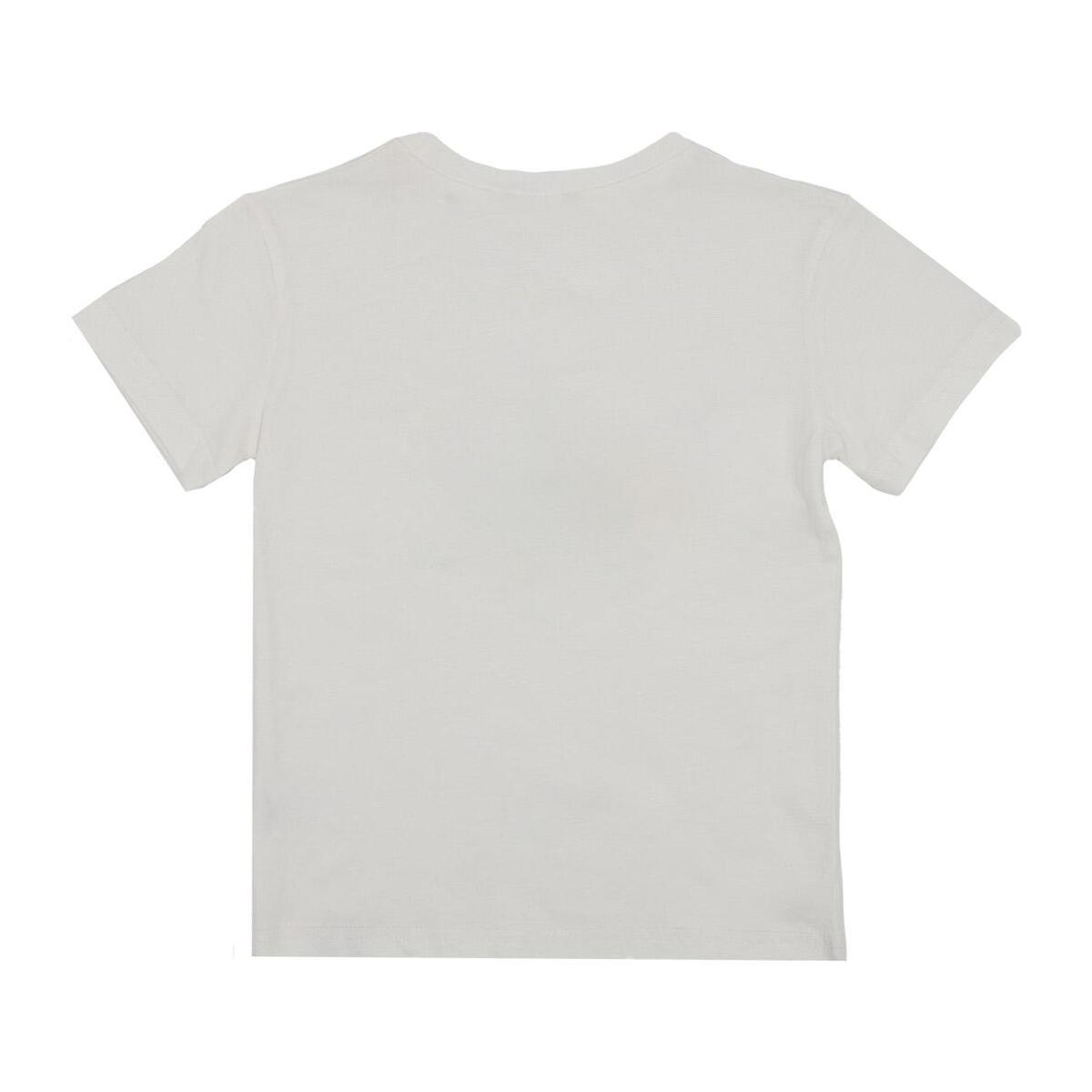 T-shirt da bambino manica corta con stampa e logo Basic