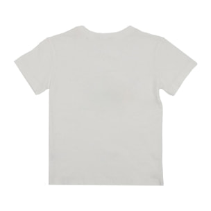 T-shirt da bambino manica corta con stampa e logo Basic