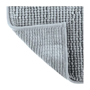 Tapis de bain Microfibre CHENILLE 60x90cm Gris clair MSV