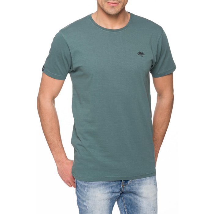 T-shirt in cotone 150 gr Hot Buttered Lizard Colore Verde Matcha