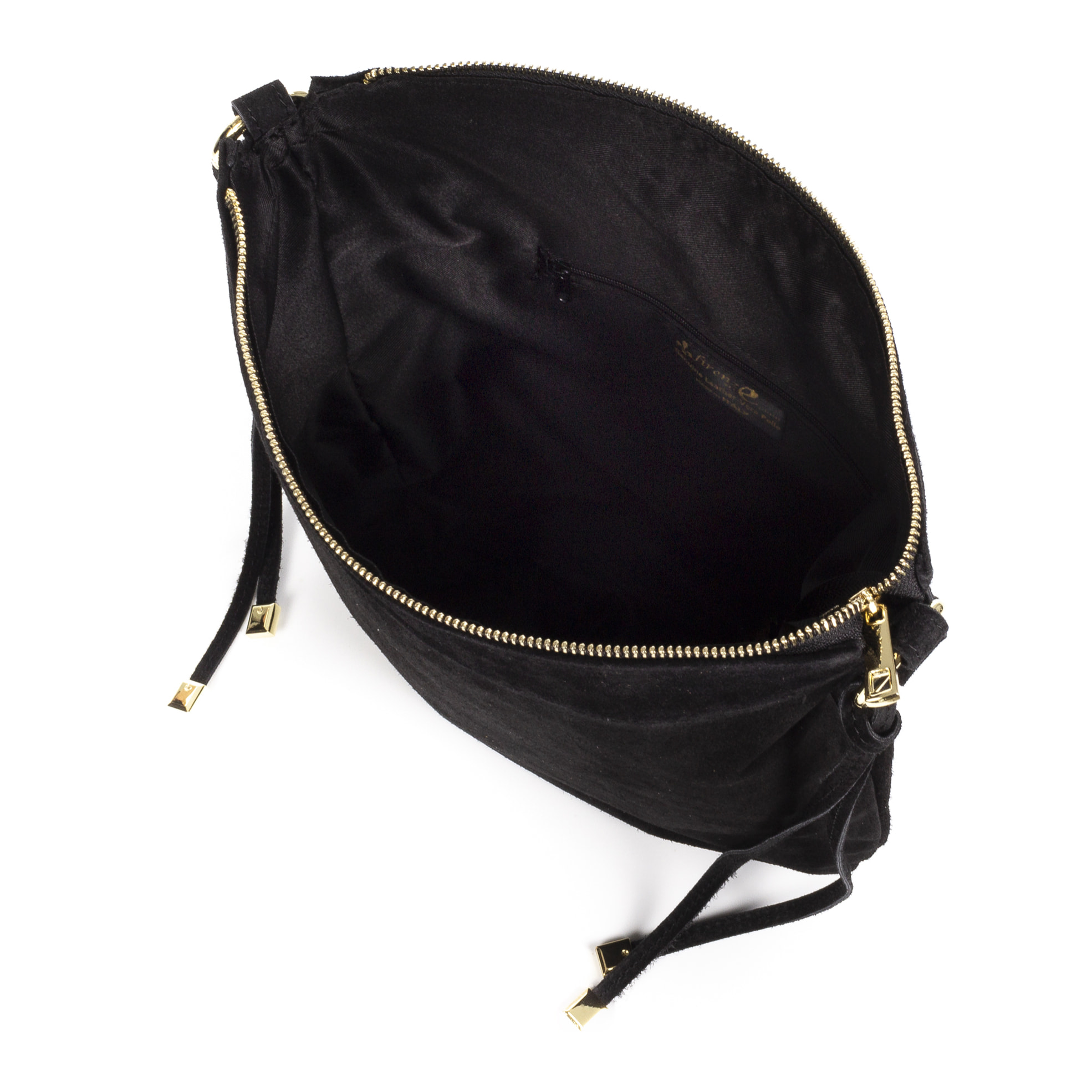 Acquacanina Bolso de hombro Mujer.Piel auténtica Gamuza