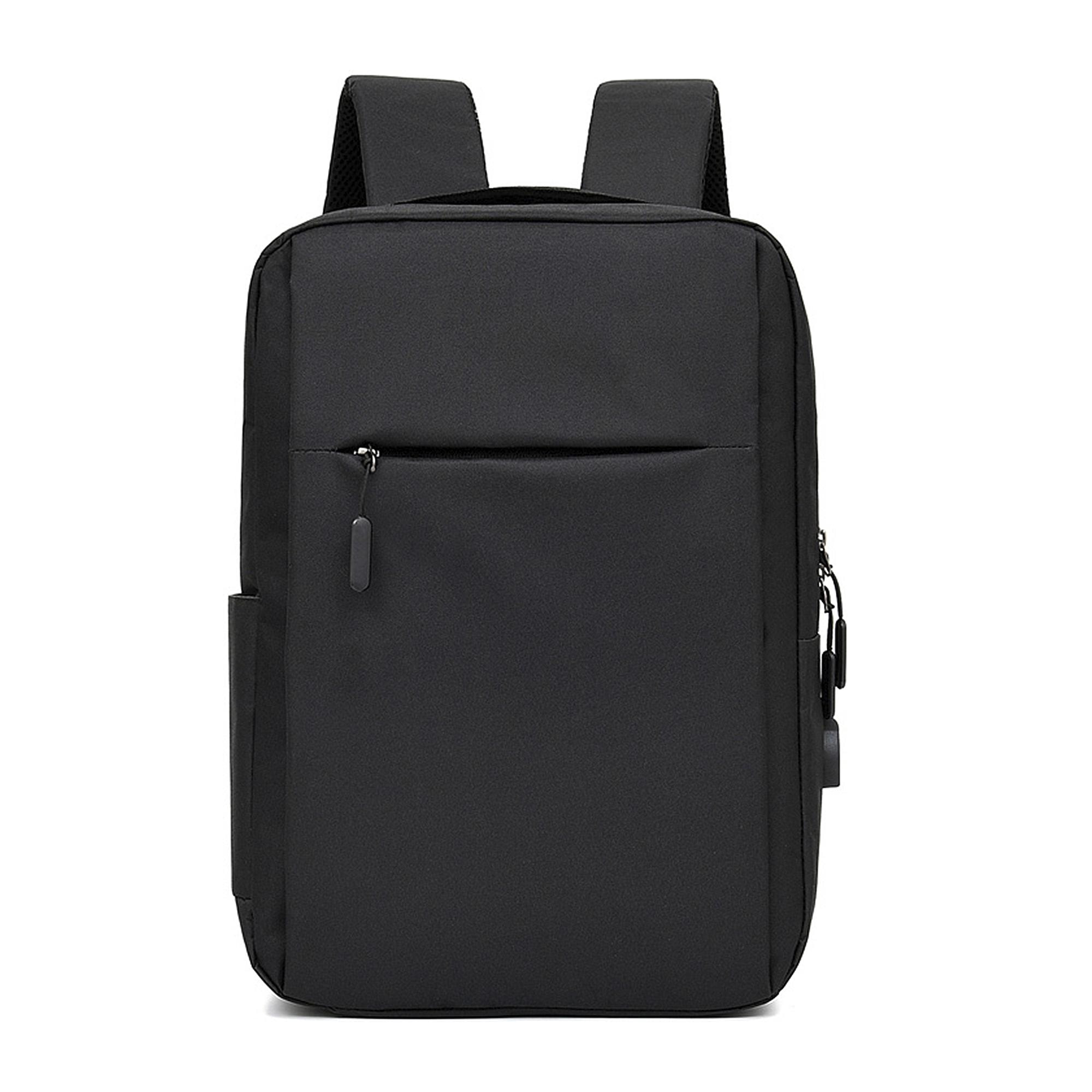 DAM Mochila para Laptop con interfaz de carga USB. 30x13x42 Cm. Color: Negro