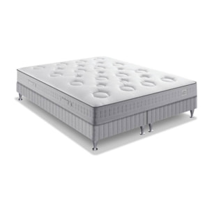 Ensemble FLEXION matelas H26 ressort ensachés, mi-ferme, 2 sommiers