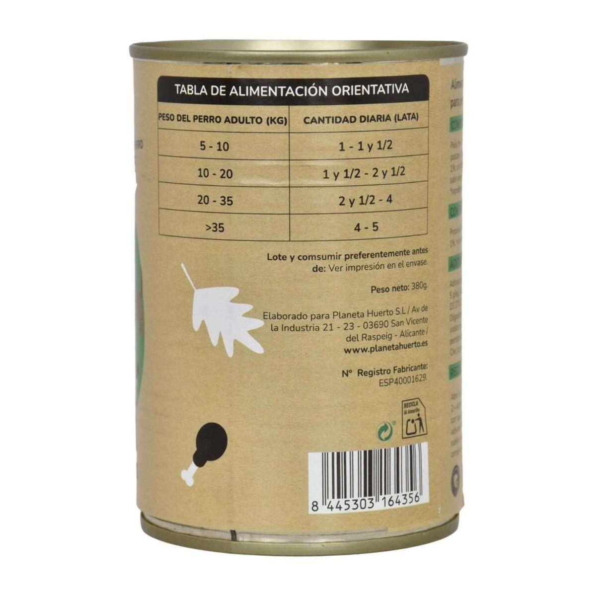 PLANETA HUERTO | Comida Húmeda para Perros de Pollo y Pato – Pack 12x 380 g, Grain Free Superpremium, Sin Cereales ni OGM