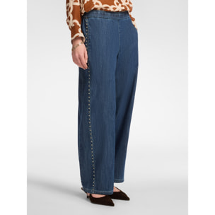 Elena Mirò - Jeans con tachuelas - Azul