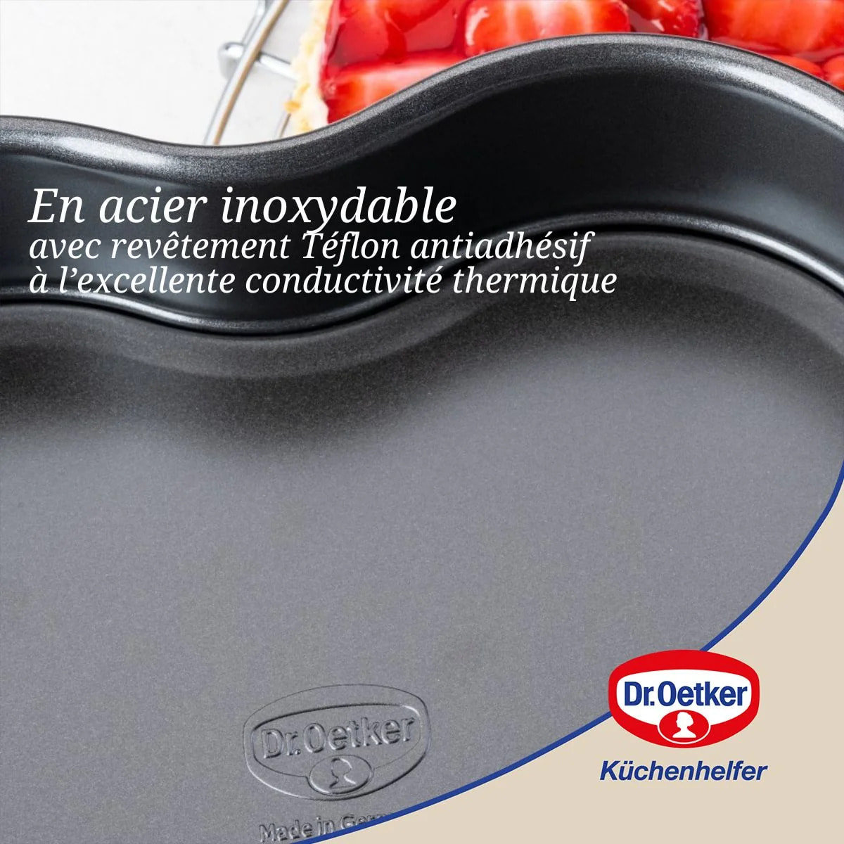 Moule à gâteau cœur 24 cm Dr Oetker Tradition