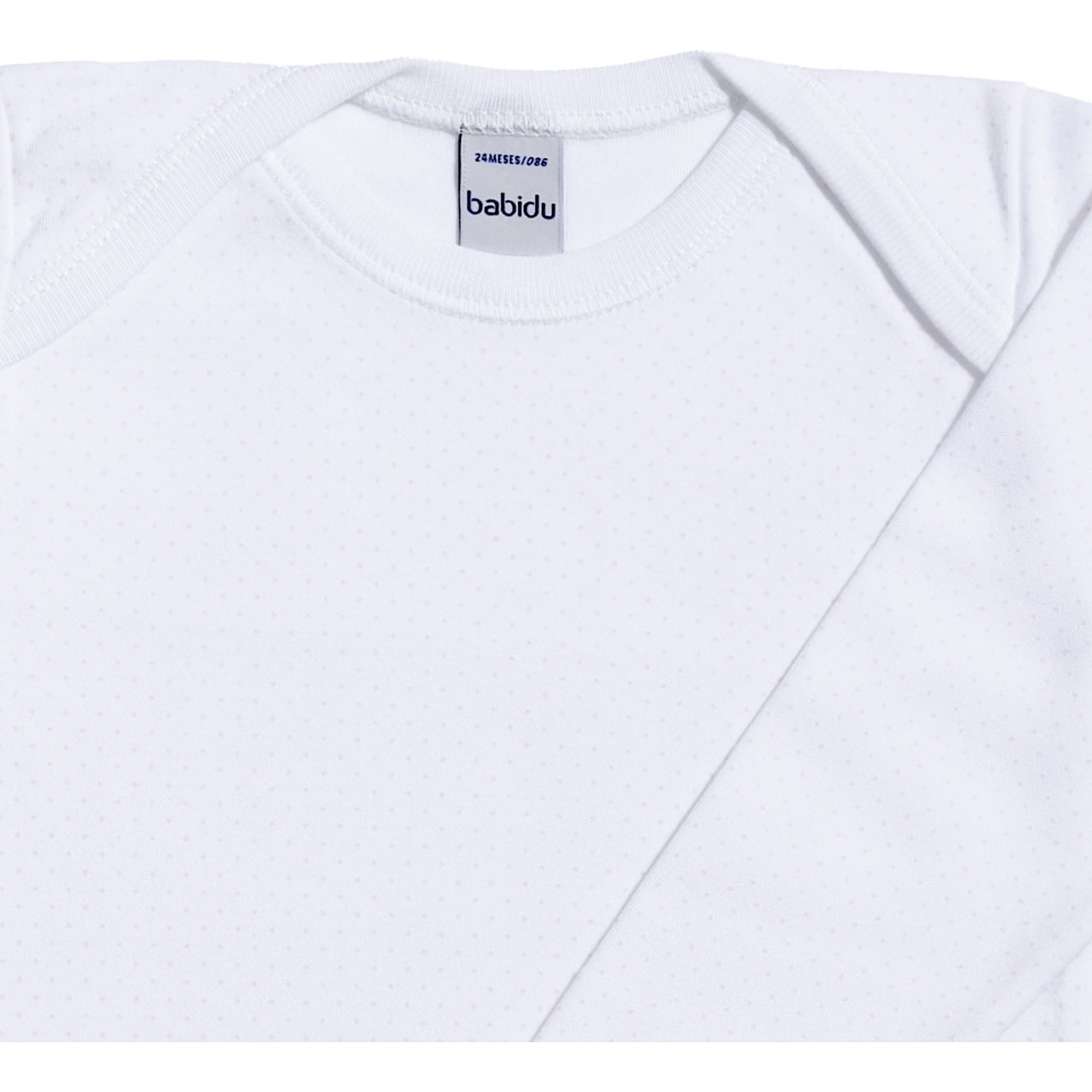 Body bebé manga larga cuello topos