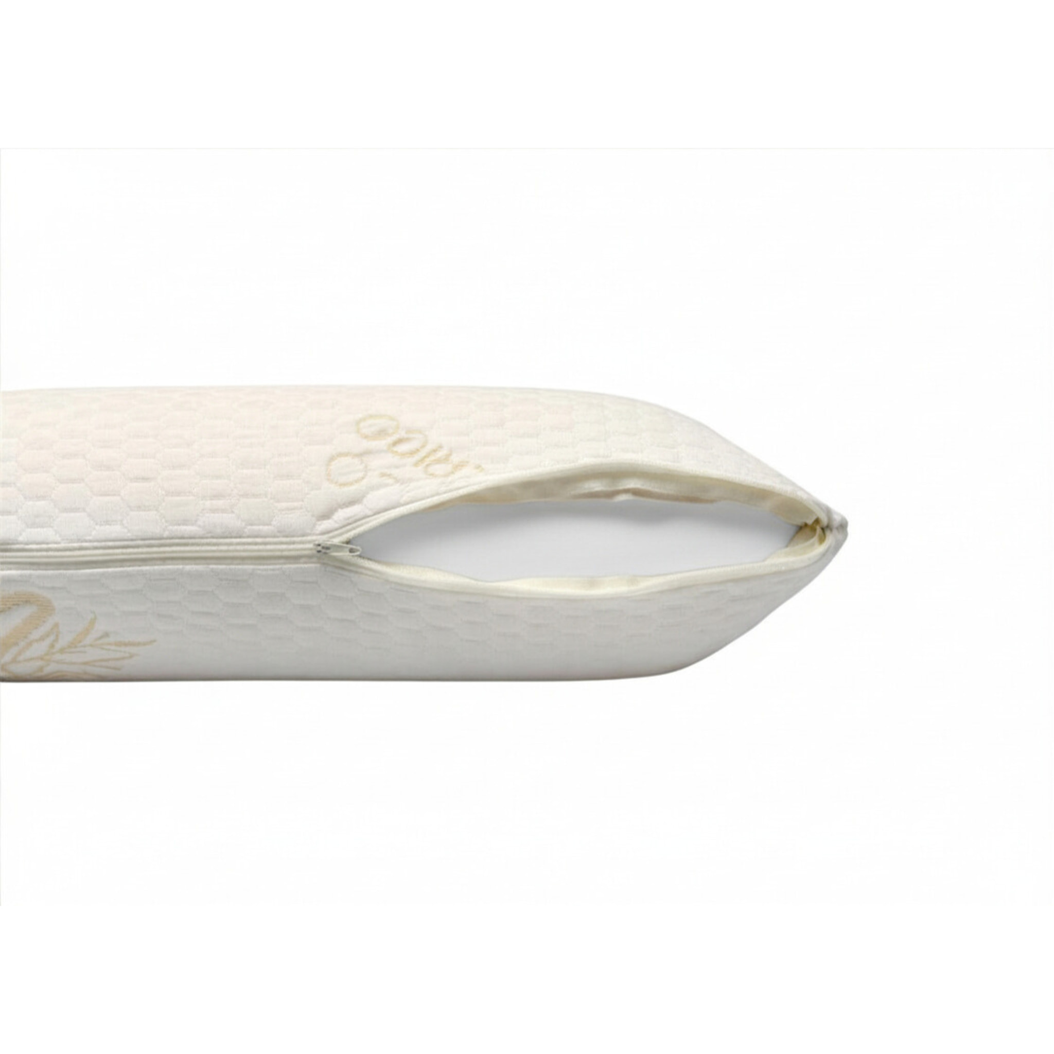 Guanciale Memory Foam Modello Saponetta con Federa Rame Cuscino Sfoderabile, Traspirante e Morbido