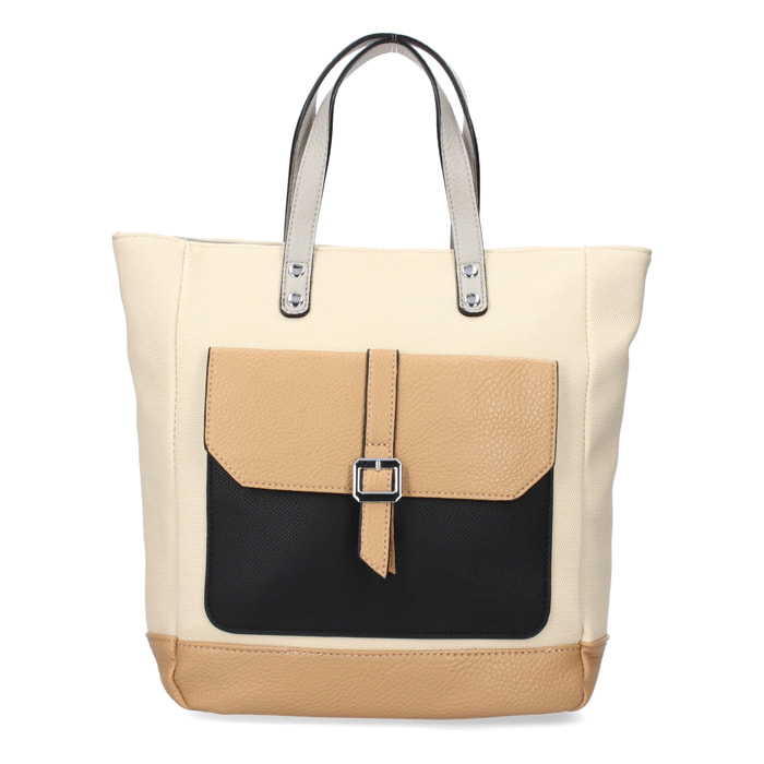 Mochila de Mujer, diseño moderno, Compartimento Principal con Cremallera, Bolsillo Frontal con boton de iman