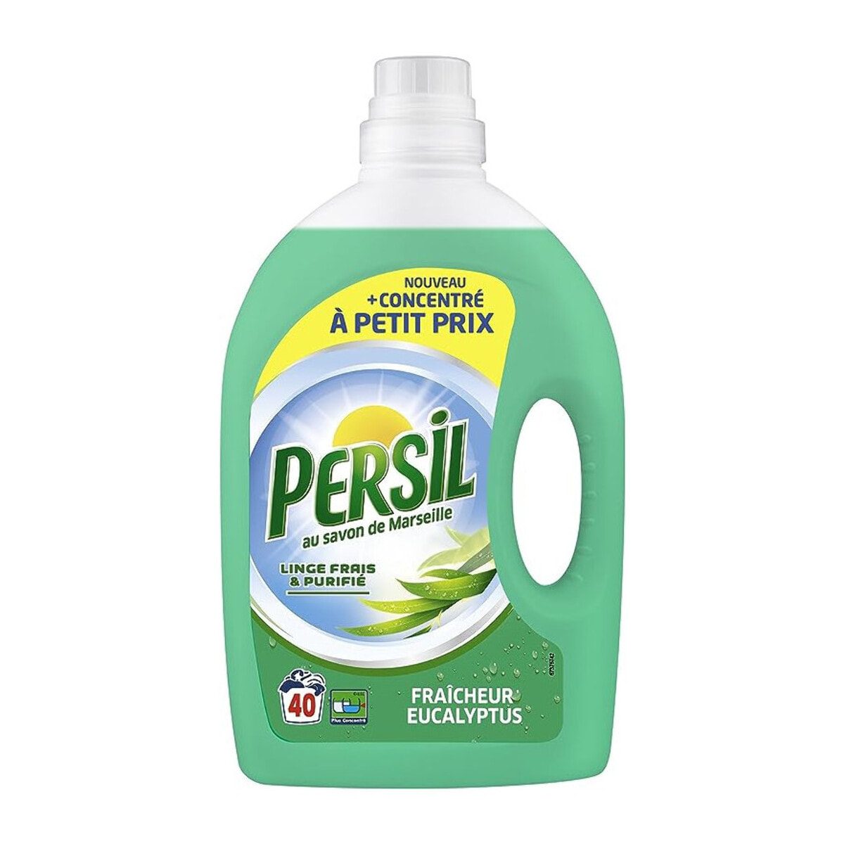 Pack de 3 - Persil Lessive Liquide Fraîcheur Eucalyptus 2l 40 Lavages Lot de 2