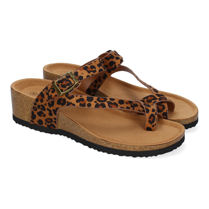 Sandalia de Cuña para Mujer, Comoda, Planta Bio, Estilo de Esclava