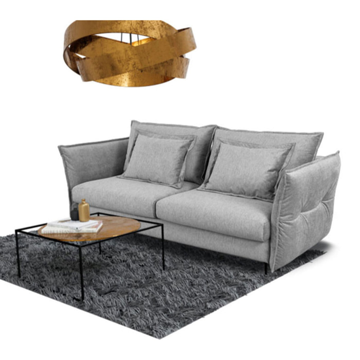 Canapé Tissu Droit Convertible Verduro - 3 Places