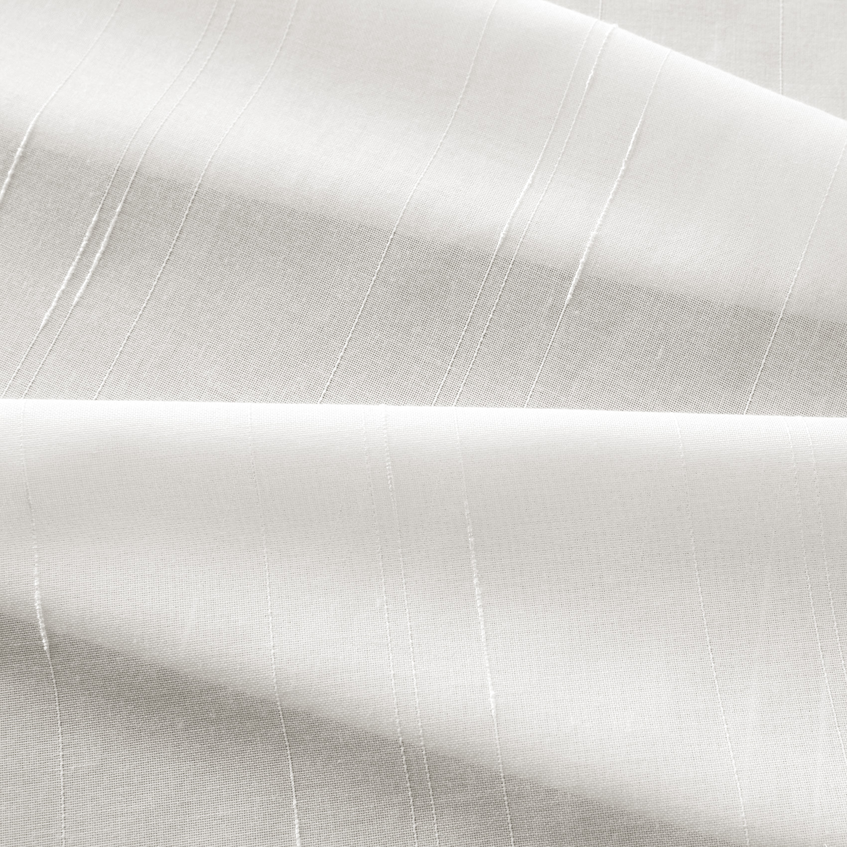 Tissu en voile d'étamine filetée - Naturel