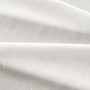 Tissu en voile d'étamine filetée - Naturel