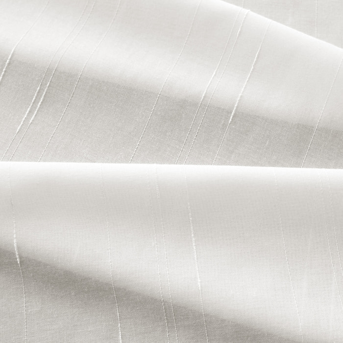 Tissu en voile d'étamine filetée - Naturel