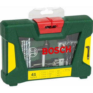 Coffret V-Line 41 pièces BOSCH pour perçage et vissage avec renvoi d'angle - 2607017316