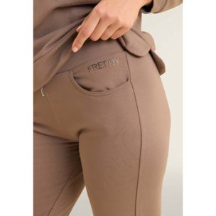 Pantaloni sportivi da donna con tasche interne e strass