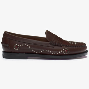 Sebago - Mocassini Donna Marrone - Dandette Studs Woman