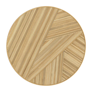 Table basse ronde D80 cm en rotin naturel - Hélène