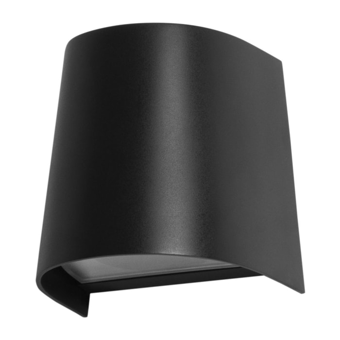 Forlight Prisma - Aplique de Pared Exterior GU10 Luz Hacia Abajo para Jardín y Terraza IP65 de Color Negro