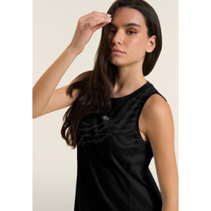 Abito con Motivo Grafico e Dettaglio Cut-Out