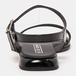 Sandalias 2000 NAPPA SHINNY BLACK / BERGAMO color Black