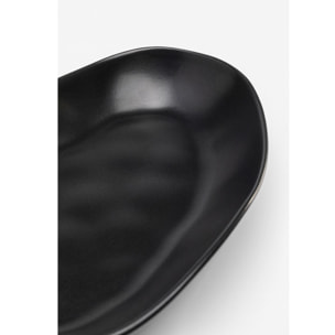 Assiettes Organic 25cm noires set de 4 Kare Design