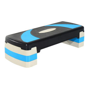 Tabla de Step Antideslizante Plá¡stico 80x31x10-20cm Azul