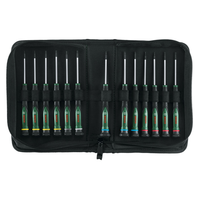 Set de tournevis de précision - 13 pièces - BOSCH - 1600A02Z9N